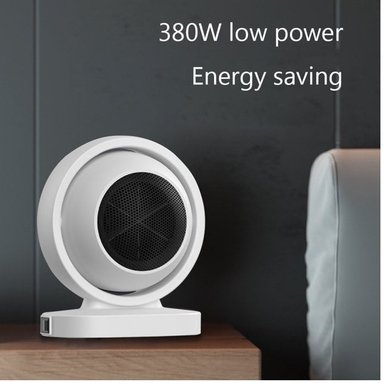 MINI CALENTADOR ELÉCTRICO DE ESCRITORIO PERSONAL PORTATIL 380W BLANCO X 2 UND - 2