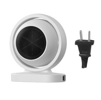 MINI CALENTADOR ELÉCTRICO DE ESCRITORIO PERSONAL PORTATIL 380W BLANCO X 2 UND - 8