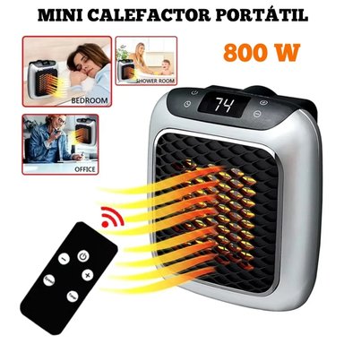 CALENTADOR DE PARED HEAT BOSS TURBO DE 800 W QUE AHORRA ESPACIO X 2 UND - 3