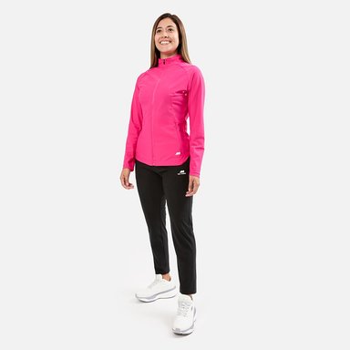 BUZO CONJUNTO NEW ATHLETIC FLEX FUCSIA CON NEGRO PARA MUJER