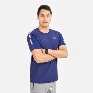 POLO NEW ATHLETIC BEAT48 AZUL ACERO PARA HOMBRE