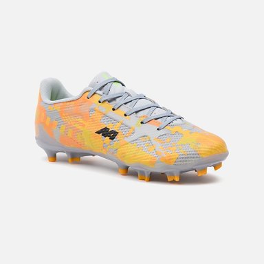 ZAPATILLAS NEW ATHLETIC FOOTBALL SLABS74 GRIS CON NARANJA JUVENIL