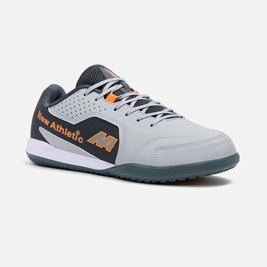 ZAPATILLAS HOMBRE NEW ATHLETIC FOOTBALL GRIS NACAFUT0055A0403 SLABS55 CON NARANJA
