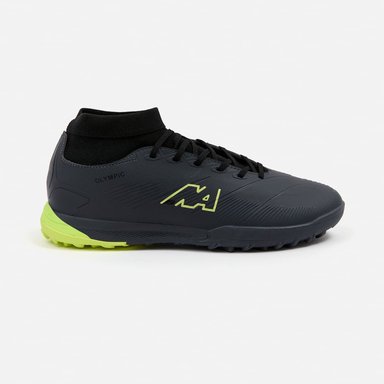 ZAPATILLAS MUJER NEW ATHLETIC FOOTBALL GRIS OSCURO NACAFUT0118J0302 OLYMPIC118 CON NEGRO JUVENIL - 2