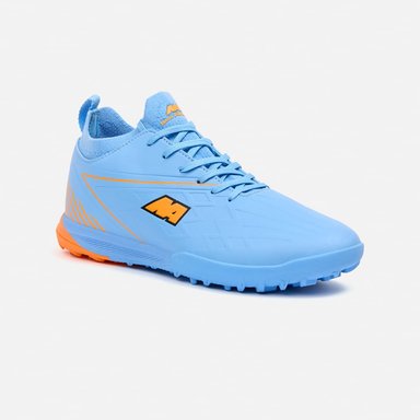 ZAPATILLAS MUJER NEW ATHLETIC FOOTBALL CELESTE NACAFUT0110J1320 FREX110 CON NARANJA JUVENIL