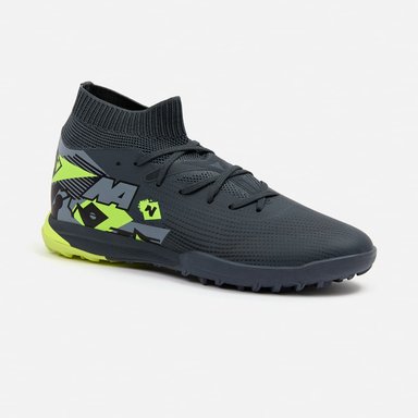 ZAPATILLAS HOMBRE NEW ATHLETIC FOOTBALL GRIS OSCURO NACAFUT0105A0302 VORTEX105 CON VERDE LIMÓN
