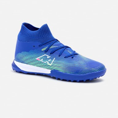 ZAPATILLAS NEW ATHLETIC FOOTBALL VORTEX106 AZUL CON VERDE LIMÓN HOMBRE