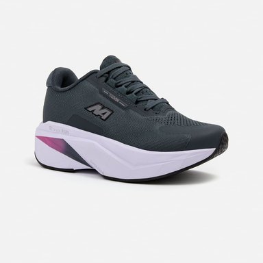 ZAPATILLAS NEW ATHLETIC RUNNING FOAM150 PLOMO CON MORADO MUJER