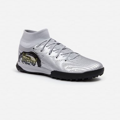 ZAPATILLAS NEW ATHLETIC FOOTBALL VORTEX104 PLATEADO CON NEGRO JUVENIL