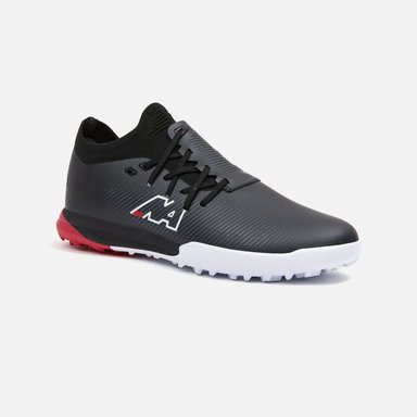ZAPATILLAS NEW ATHLETIC FOOTBALL CRONOS111 NEGRO CON ROJO JUVENIL