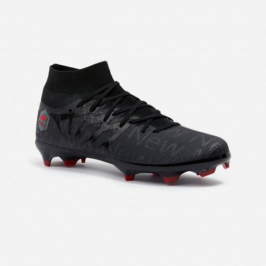 ZAPATILLAS NEW ATHLETIC FOOTBALL CHUGGU127 NEGRO CON ROJO JUVENIL