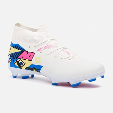 ZAPATILLAS NEW ATHLETIC FOOTBALL SCARPA123 CREMA CON TURQUESA HOMBRE