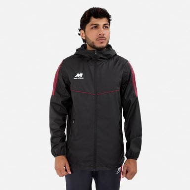CASACA NEW ATHLETIC DRAVOX NEGRO CON VINO HOMBRE