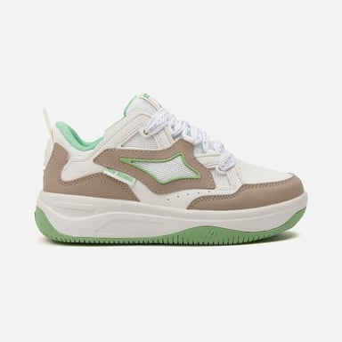 ZAPATILLAS NEW ATHLETIC SKATEBOARDING KUEL94 CREMA CON MARRÓN CLARO MUJER - 2