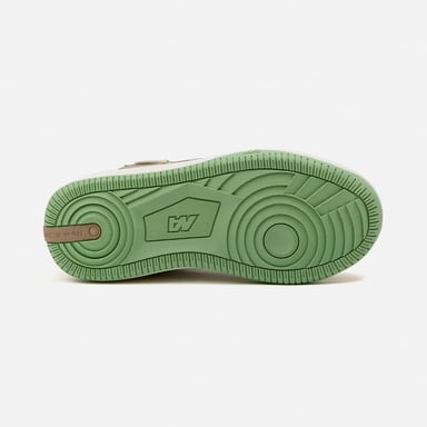ZAPATILLAS NEW ATHLETIC SKATEBOARDING KUEL94 CREMA CON MARRÓN CLARO MUJER - 3