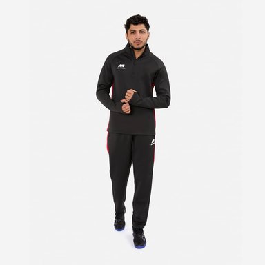 BUZO CONJUNTO NEW ATHLETIC REFLEX45 NEGRO CON ROJO HOMBRE