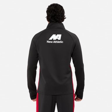 BUZO CONJUNTO NEW ATHLETIC REFLEX45 NEGRO CON ROJO HOMBRE - 3