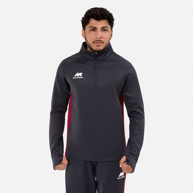 BUZO CONJUNTO NEW ATHLETIC REFLEX45 PLOMO CON ROJO HOMBRE - 2