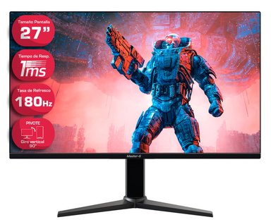 MONITOR GAMER MASTER G 27" FULL HD POSICIÓN VERTICAL 180HZ 1MS - 1