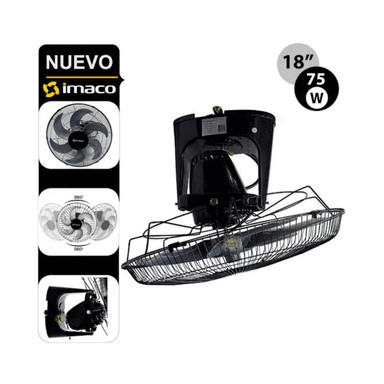 VENTILADOR DE TECHO IMACO OCF7919 75 WATTS ORBITAL 18 360°