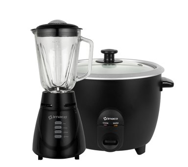 COMBO OLLA ARROCERA 1.5L TAP/VID+LICUADORA 1.5L V/V 2 VEL BL4125VN IMACO