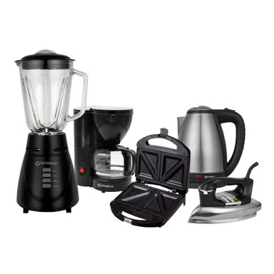 PENTACOMBO LICUADORA+HERVIDOR+SANDWICHERA+CAFETERA+PLANCHA IMACO