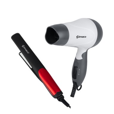 COMBO PLANCHA DE CABELLO + SECADORA IMACO