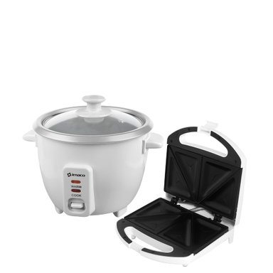 COMBO OLLA ARROCERA IMACO RC006 06LTS + SANDWICHERA PANES 750W IST101 IMACO