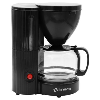CAFETERA ELECTRICA 6 TAZAS  IMACO ICM608N - NEGRO