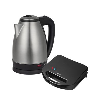 COMBO HERVIDOR 1.8L KE1801+SANDWICH MAKER 2 PANES NEGRO IMACO IST101N