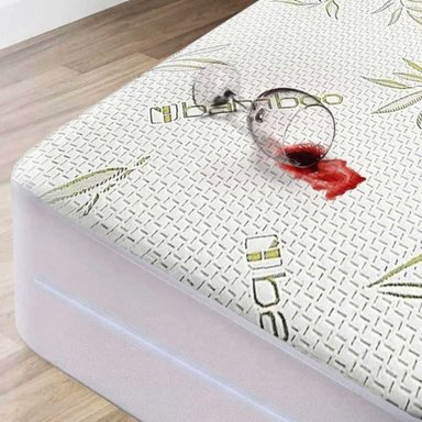 PROTECTOR CASATEX QUEEN BAMBÚ BLANCO IMPERMEABLE COLCHON SIZE