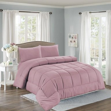 EDREDÓN CASATEX 2 PLAZAS ALGODÓN VIOLETA + JUEGO SÁBANAS