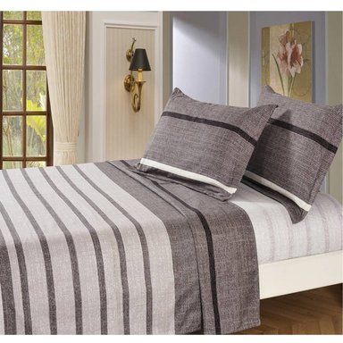 SET SÁBANAS VENEZIA 2 PLAZAS ALGODÓN MULTICOLOR VICENZA