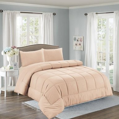 EDREDÓN CASATEX 2 PLAZAS ALGODÓN ROSADO + JUEGO SÁBANAS 5 PIEZAS