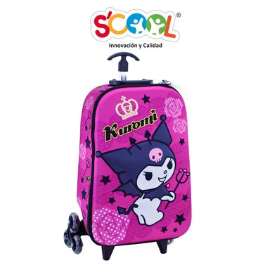 SET MALETA SCOOL KUROMI EVA 3D FULL RANGER MORADO - 2