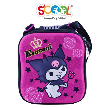 SET MALETA SCOOL KUROMI EVA 3D FULL RANGER MORADO - 3
