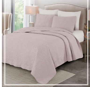 CUBRECAMA 2 PLAZAS Y JUEGO DE SÁBANAS ALGODÓN