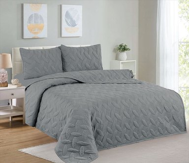 CUBRECAMA 2 PLAZAS Y JUEGO DE SÁBANAS ALGODÓN