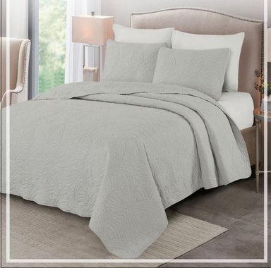 CUBRECAMA 2 PLAZAS Y JUEGO DE SÁBANAS ALGODÓN