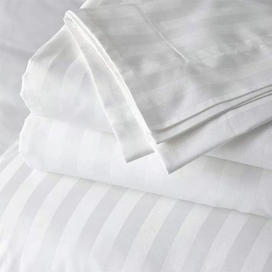 JUEGO DE SABANAS QUEEN SIZE 100% ALGODÓN BLANCO - 2