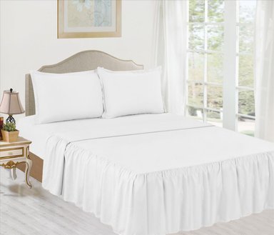 JUEGO DE SÁBANAS 2 PLAZAS 100% ALGODÓN CON BLONDA