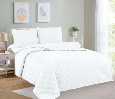 CUBRECAMA KING + JUEGO DE SÁBANAS 100% ALGODÓN - 5 PIEZAS