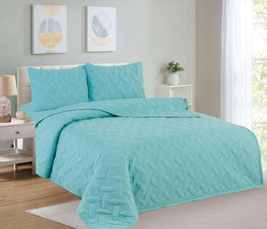 CUBRECAMA KING + JUEGO DE SÁBANAS 100% ALGODÓN - 5 PIEZAS