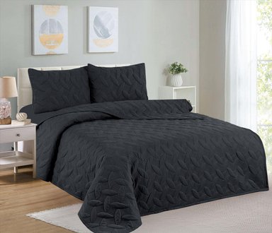 CUBRECAMA KING + JUEGO DE SÁBANAS 100% ALGODÓN - 5 PIEZAS