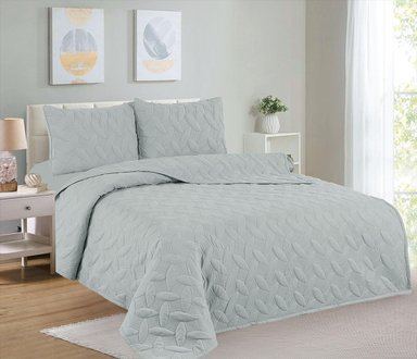 CUBRECAMA KING + JUEGO DE SÁBANAS 100% ALGODÓN - 5 PIEZAS