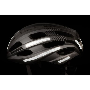 KIT REFLECTIVO DE 10 UNIDADES PARA CASCO DE BICICLETA MARCA ALEMANA FLECTR MODELO FRRHK PLATEADO