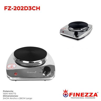 COCINA ELÉCTRICA FINEZZA 1 QUEMADOR FZ-202D3CH 1500W