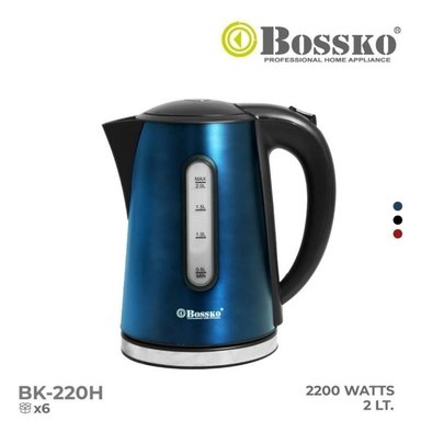 HERVIDOR BOSSKO BK-220H 2 LITROS 2200 WATTS