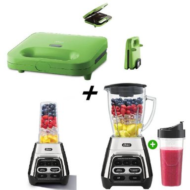 LICUADORA DIGITAL OSTER 700 WATS + SANDWICHERA 2885K - 1