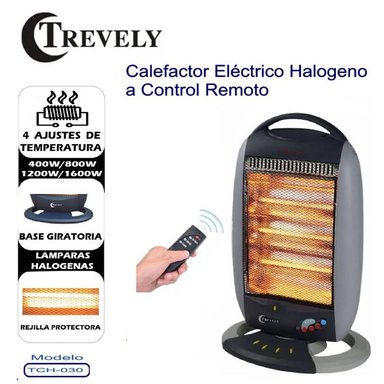 CALEFACTOR TREVELY ELÉCTRICO A CONTROL REMOTO TCH-030